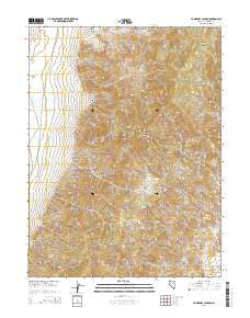 Fondaway Canyon Nevada Current topographic map, 1:24000 scale, 7.5 X 7.5 Minute, Year 2014