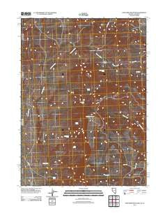 Fortynine Mountain Nevada Historical topographic map, 1:24000 scale, 7.5 X 7.5 Minute, Year 2011