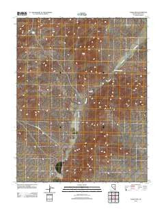 Fossil Peak Nevada Historical topographic map, 1:24000 scale, 7.5 X 7.5 Minute, Year 2012