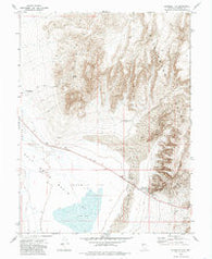 Fourmile Flat Nevada Historical topographic map, 1:24000 scale, 7.5 X 7.5 Minute, Year 1972