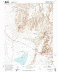 Fourmile Flat Nevada Historical topographic map, 1:24000 scale, 7.5 X 7.5 Minute, Year 1972