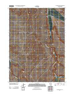 Fourmile Butte Nevada Historical topographic map, 1:24000 scale, 7.5 X 7.5 Minute, Year 2012