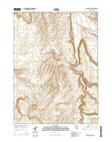 Fourmile Butte Nevada Current topographic map, 1:24000 scale, 7.5 X 7.5 Minute, Year 2014