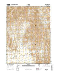 Fox Canyon Nevada Current topographic map, 1:24000 scale, 7.5 X 7.5 Minute, Year 2014