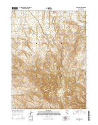 Fox Mountain Nevada Current topographic map, 1:24000 scale, 7.5 X 7.5 Minute, Year 2015