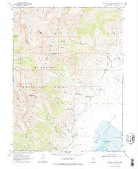 Franklin Lake NW Nevada Historical topographic map, 1:24000 scale, 7.5 X 7.5 Minute, Year 1969