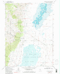 Franklin Lake SW Nevada Historical topographic map, 1:24000 scale, 7.5 X 7.5 Minute, Year 1968