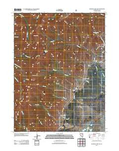 Franklin Lake NW Nevada Historical topographic map, 1:24000 scale, 7.5 X 7.5 Minute, Year 2012