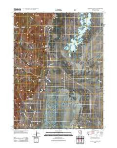 Franklin Lake SW Nevada Historical topographic map, 1:24000 scale, 7.5 X 7.5 Minute, Year 2012