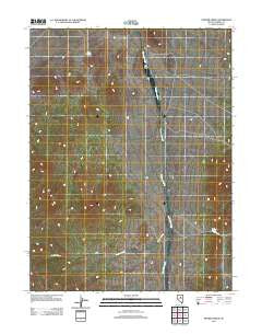 Frazier Creek Nevada Historical topographic map, 1:24000 scale, 7.5 X 7.5 Minute, Year 2012
