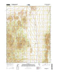 Frazier Creek Nevada Current topographic map, 1:24000 scale, 7.5 X 7.5 Minute, Year 2014