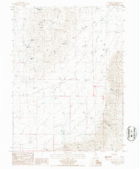 Frenchie Flat Nevada Historical topographic map, 1:24000 scale, 7.5 X 7.5 Minute, Year 1985