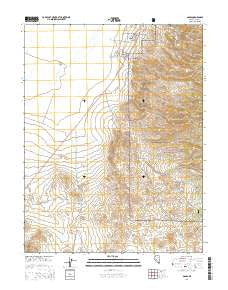 Gabbs Nevada Current topographic map, 1:24000 scale, 7.5 X 7.5 Minute, Year 2014
