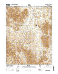 Gabbs Mountain Nevada Current topographic map, 1:24000 scale, 7.5 X 7.5 Minute, Year 2015