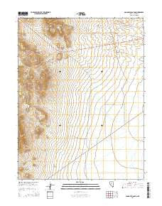 Gandolfo Canyon Nevada Current topographic map, 1:24000 scale, 7.5 X 7.5 Minute, Year 2014