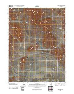 Garcia Flat Nevada Historical topographic map, 1:24000 scale, 7.5 X 7.5 Minute, Year 2012