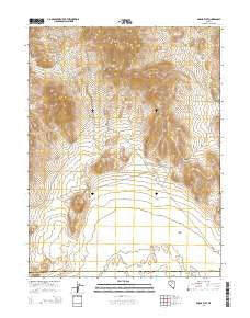 Garcia Flat Nevada Current topographic map, 1:24000 scale, 7.5 X 7.5 Minute, Year 2014