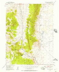 Garden Valley Nevada Historical topographic map, 1:62500 scale, 15 X 15 Minute, Year 1949