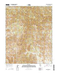 Garden Spring Nevada Current topographic map, 1:24000 scale, 7.5 X 7.5 Minute, Year 2014