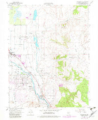 Gardnerville Nevada Historical topographic map, 1:24000 scale, 7.5 X 7.5 Minute, Year 1969