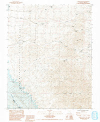 Garrett Butte Nevada Historical topographic map, 1:24000 scale, 7.5 X 7.5 Minute, Year 1984