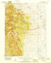 Garrison Utah Historical topographic map, 1:62500 scale, 15 X 15 Minute, Year 1951
