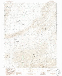 Gass Peak Nevada Historical topographic map, 1:24000 scale, 7.5 X 7.5 Minute, Year 1986