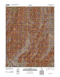 Gass Peak NE Nevada Historical topographic map, 1:24000 scale, 7.5 X 7.5 Minute, Year 2012