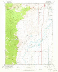 Genoa Nevada Historical topographic map, 1:24000 scale, 7.5 X 7.5 Minute, Year 1968