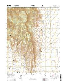 Georges Canyon Rim Nevada Current topographic map, 1:24000 scale, 7.5 X 7.5 Minute, Year 2014
