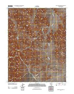 Ghost Dance Ridge Nevada Historical topographic map, 1:24000 scale, 7.5 X 7.5 Minute, Year 2011