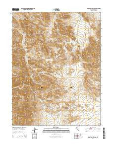 Ghost Dance Ridge Nevada Current topographic map, 1:24000 scale, 7.5 X 7.5 Minute, Year 2014