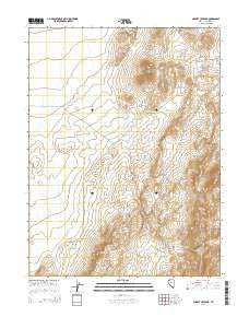 Gilbert Creek NE Nevada Current topographic map, 1:24000 scale, 7.5 X 7.5 Minute, Year 2014
