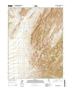 Gilbert Creek SE Nevada Current topographic map, 1:24000 scale, 7.5 X 7.5 Minute, Year 2014