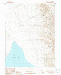 Gillis Canyon Nevada Historical topographic map, 1:24000 scale, 7.5 X 7.5 Minute, Year 1988