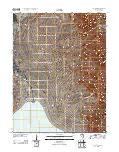 Gillis Canyon Nevada Historical topographic map, 1:24000 scale, 7.5 X 7.5 Minute, Year 2011