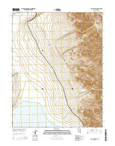 Gillis Canyon Nevada Current topographic map, 1:24000 scale, 7.5 X 7.5 Minute, Year 2014