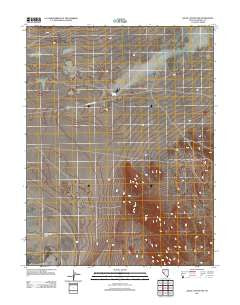 Gillis Canyon NW Nevada Historical topographic map, 1:24000 scale, 7.5 X 7.5 Minute, Year 2011