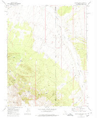 Gleason Basin Nevada Historical topographic map, 1:24000 scale, 7.5 X 7.5 Minute, Year 1972