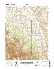 Gleason Basin Nevada Current topographic map, 1:24000 scale, 7.5 X 7.5 Minute, Year 2014