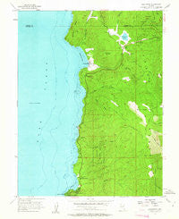 Glenbrook Nevada Historical topographic map, 1:24000 scale, 7.5 X 7.5 Minute, Year 1955