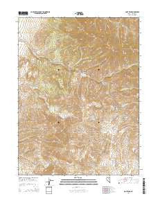 Goat Peak Nevada Current topographic map, 1:24000 scale, 7.5 X 7.5 Minute, Year 2014