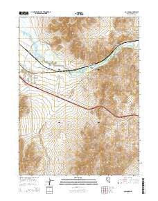 Golconda Nevada Current topographic map, 1:24000 scale, 7.5 X 7.5 Minute, Year 2014