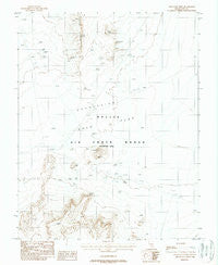 Gold Flat West Nevada Historical topographic map, 1:24000 scale, 7.5 X 7.5 Minute, Year 1988
