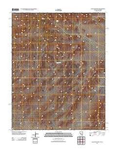 Gold Mountain Nevada Historical topographic map, 1:24000 scale, 7.5 X 7.5 Minute, Year 2012