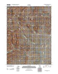 Goldbanks Hills Nevada Historical topographic map, 1:24000 scale, 7.5 X 7.5 Minute, Year 2011