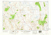 Goldfield Nevada Historical topographic map, 1:250000 scale, 1 X 2 Degree, Year 1954
