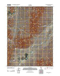 Goldrun Creek Nevada Historical topographic map, 1:24000 scale, 7.5 X 7.5 Minute, Year 2011