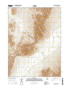 Goldrun Creek Nevada Current topographic map, 1:24000 scale, 7.5 X 7.5 Minute, Year 2014