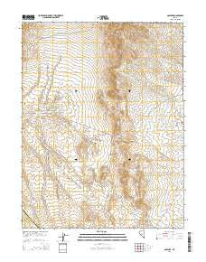 Goldyke Nevada Current topographic map, 1:24000 scale, 7.5 X 7.5 Minute, Year 2014